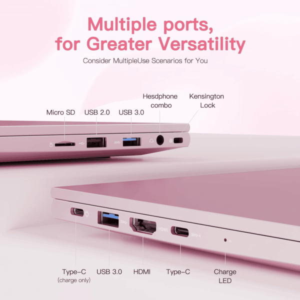 15.6-Fhd-Laptop Student-Laptop, 16GB RAM 1TB SSD, Intel Pentium Quad-Core N100 Processor (Up to 3.4Ghz) Backlit Keyboard Fingerprint Wifi 6 BT5.2 Business-Laptop, 2 Years Warranty Windows 11 Laptop - Image 5