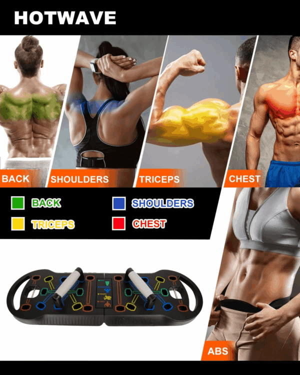 Push up Board Fitness, Portable Foldable 20 in 1 Push up Bar at Home Gym, Pushup Handles for Floor. Professional Strength Training Equipment for Man and Women,Patent Pending - Image 2