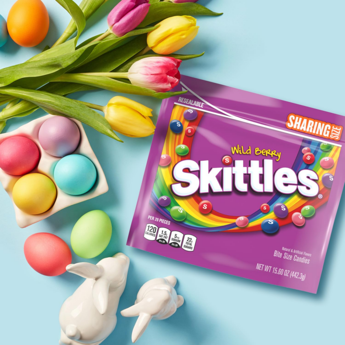 Wild Berry Chewy Colorful Rainbow Easter Egg Basket Candy Filler Sharing Size, 15.6 Oz Resealable Bulk Bag - Image 4