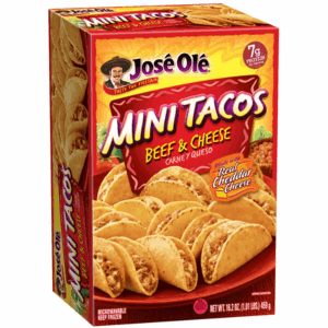 Mini Tacos Beef & Cheese, 16.2 Oz
