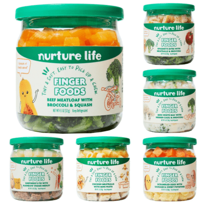 Finger Foods, Beef Chicken Pasta 6 Meal Variety Pack, Organic Focused Freshly Made Baby & Toddler Meals, Stage 3 Self-Feeding Ready to Eat Meals, Veggies, Proteins, Refrigerated Delivery