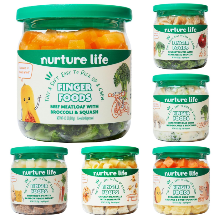 Finger Foods, Beef Chicken Pasta 6 Meal Variety Pack, Organic Focused Freshly Made Baby & Toddler Meals, Stage 3 Self-Feeding Ready to Eat Meals, Veggies, Proteins, Refrigerated Delivery