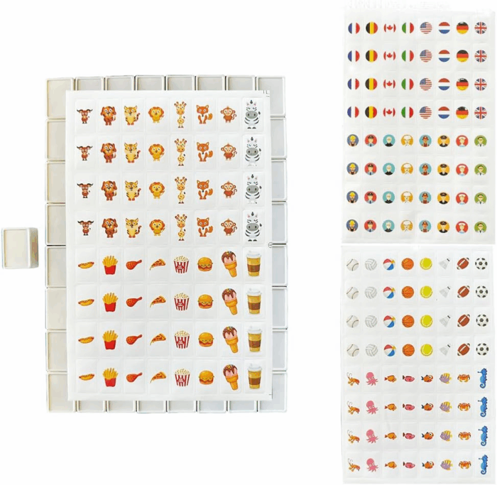 Seaside Escape Game Blocks 65 Tiles, Mahjong Tile Game, Sea Side Escape Tiles, 30Mm in ABS Plastic Material Seaside Excape Game Set with 4 DIY Stickers - Image 8