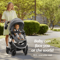 Modes Pramette Stroller, Baby Stroller with True Pram Mode, Reversible Seat, One Hand Fold, Extra Storage, Child Tray, Pierce - Image 4