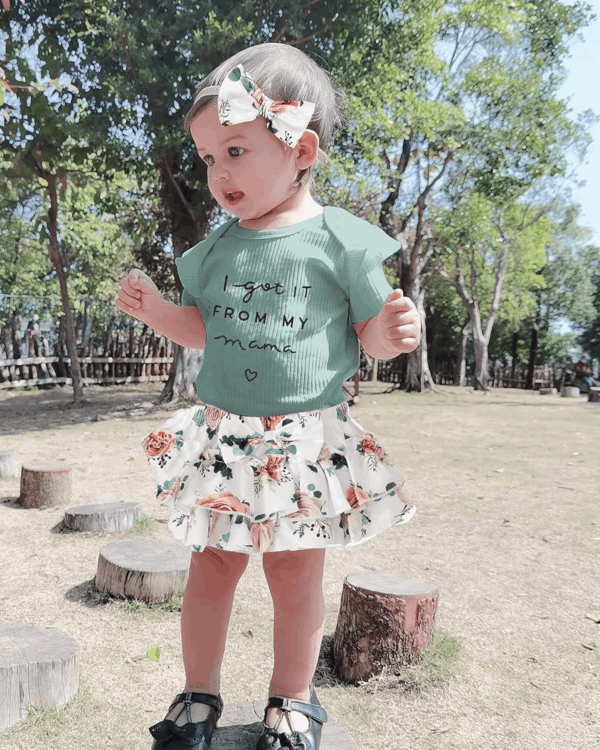 Newborn Infant Baby Girl Clothes Romper Shorts Set Floral Summer Outfits Cute Baby Clothes Girl - Image 3