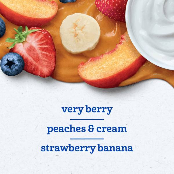 Baby Food Pouches, Very Berry (3), Peaches & Cream (2), Strawberry Banana (2), Value Pack, Fruit and Yogurt, Toddler, (3.5 Oz Each), (Pack of 9) - Image 3