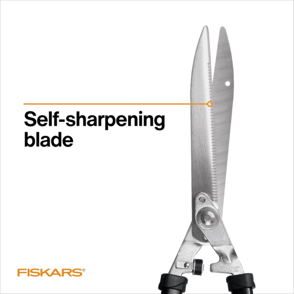 Power-Lever Hedge Shears - 25"-33" Extendable Handle - Plant Cutting Scissors - Yard and Garden Tools - Orange/Black - Image 6