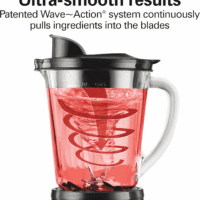 Wave Crusher Blender for Smoothies with 40 Oz Glass Jar and 14 Functions, Ice Sabre Blades & 700 Watts for Consistently Smooth Results, Black & Stainless Steel (54220) - Image 5