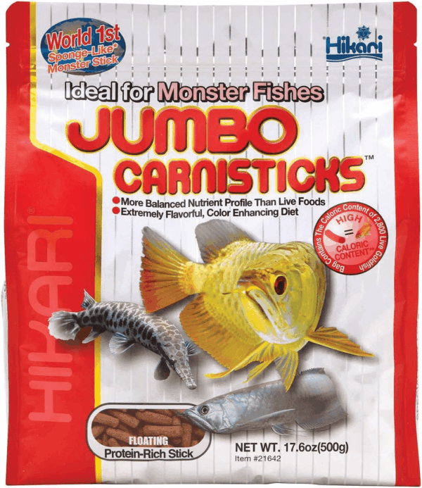 Tropical Jumbo Carnisticks Fish Food, 17.6 Oz (500G)