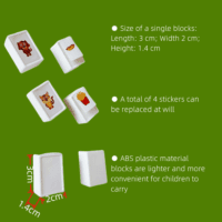 Seaside Escape Game Blocks 65 Tiles, Mahjong Tile Game, Sea Side Escape Tiles, 30Mm in ABS Plastic Material Seaside Excape Game Set with 4 DIY Stickers - Image 5