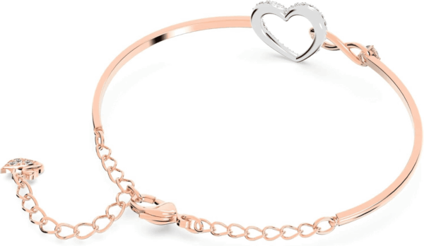 Infinity Heart Jewelry Collection, Necklaces and Bracelets, Rose Gold & Rhodium Tone Finish, Clear Crystals - Image 4