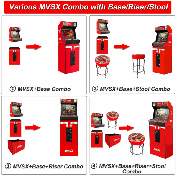 MVSX Home Arcade, Preloaded 50 SNK Licenced Retro Games, Support Two Players to Play Games Concurrently, Including the King of Fighters/Metal Slug and More - Image 3