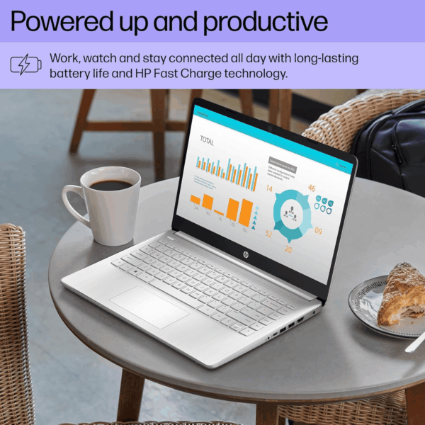14 Inch Laptop, HD Display, Intel Core I3-1215U, 8 GB RAM, 256 GB SSD, Intel UHD Graphics, Windows 11 Home in S Mode, Natural Silver, 14-Dq5009Nr - Image 7