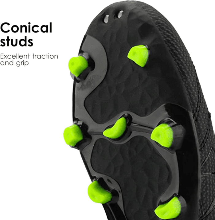 Mens Sport Flexible Athletic Lace up Light Weight Outdoor Cleats Football Soccer Shoes - Image 2