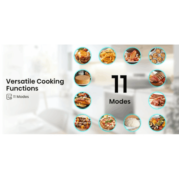 30-In Glass Top 5 Burners 5.8-Cu Ft Air Fry Convection Oven Freestanding Electric Range ( Stainless Steel ) - Image 18