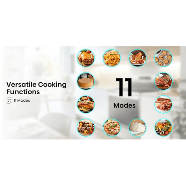 30-In Glass Top 5 Burners 5.8-Cu Ft Air Fry Convection Oven Slide-In Electric Range Stainless Steel ) - Image 11