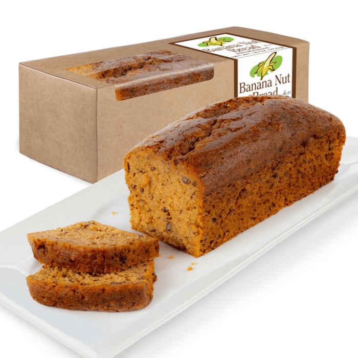 Banana Nut Breakfast Bread, Grandma'S Freshly Made Premium Gourmet Cake with Ripe Banana'S and Fresh Fruit, Serves 6-10 (16 Oz)