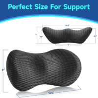Lumbar Support Pillow for Office Chair Car Back Support Pillow, Memory Foam Gaming Chair Desk Chair Back Cushion for Lower Back Pain Relief, Ergonomic Back Rest - Image 5