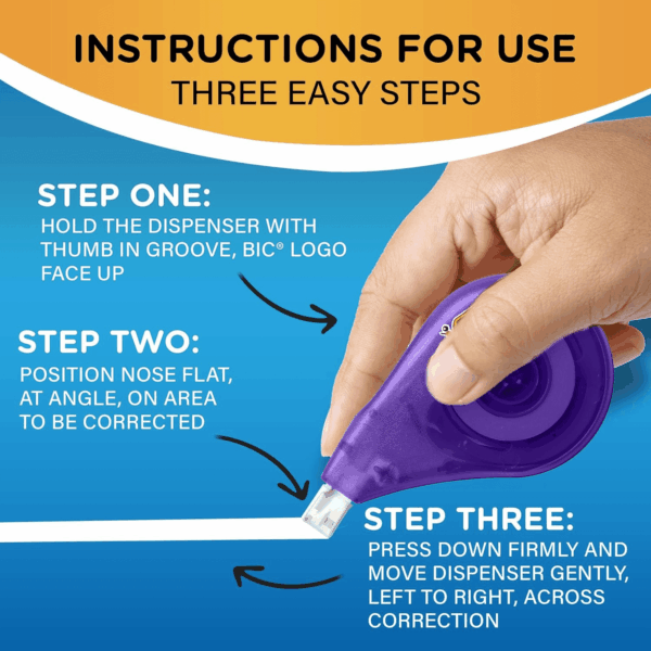 (R) Wite-Out(R) Correction Tape, 471 3/5In., Pack of 10, WOTAP10 - Image 6