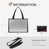 Laptop Bag for Women 15.6 Inch Tote Work Professional Leather Computer Briefcase Waterproof Handbag Shoulder Large Capacity Business Teacher Office Crossbody Purse - Image 6