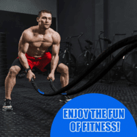 Battle Rope with Wear-Resistant Nylon Protective Sleeve - Heavy Battle Rope for Strength Training, Home Fitness Exercise - Anchor Strap Kit Included - Image 6
