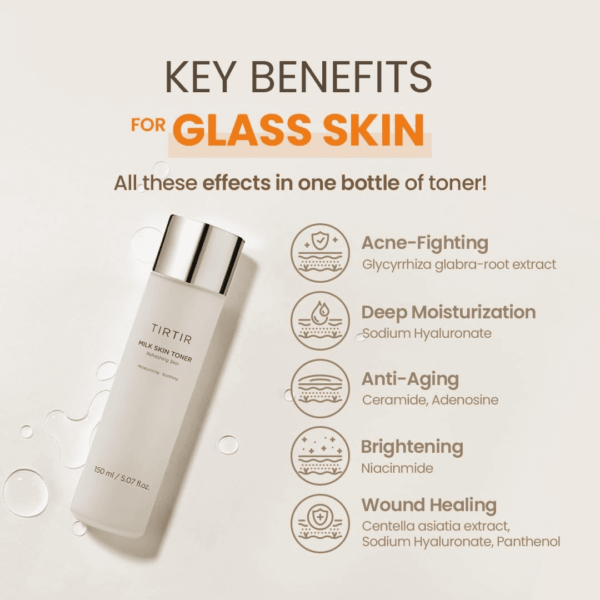 Milk Skin Rice Toner | Deep Moisturizing, Hydrating Toner for Face, Niacinamide, Ceramide, Rice Bran Extract, Nature-Oriented Ingredients for Korean Skin Care, Vegan, 5.07 Fl.Oz. - Image 7