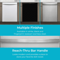 24" Built-In Stainless Steel Tub Dishwasher with Easyflex 3Rd Rack, Smartwash, Ultrawash Plus, Turbodry, and Morespace Adjustable Rack, Energy Star Certified, Black - Image 11