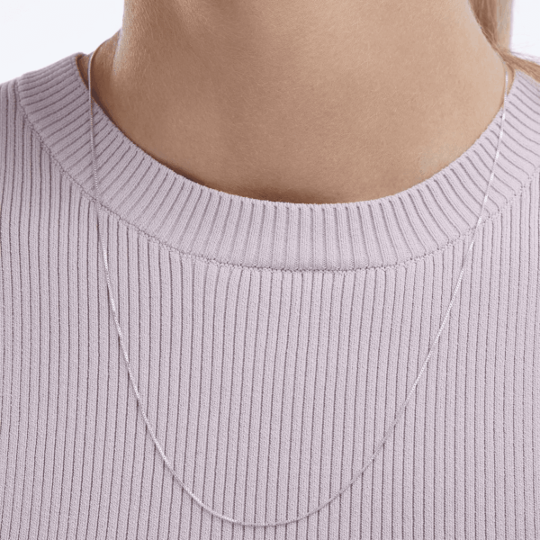 Sterling Silver Thin 0.8Mm Box Chain Necklace | Available in Yellow Gold or Silver | 16", 18", 20", 24", or 30" (Previously Amazon Collection) - Image 2