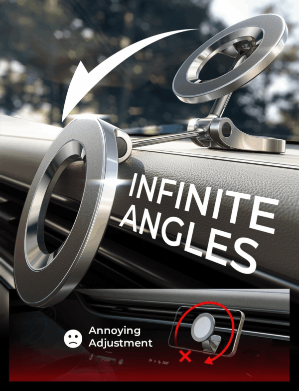 for Magsafe Car Mount, Ultra Magnetic 360 Degree Rotation Dashboard Car Phone Holder, Car Accessories for Iphone, Gifts for Men Women Him Her, Fit for Iphone 16E 16 Pro/Pro Max 15 14 13 12 - Image 7