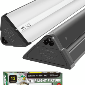 T5 Reptile Light Fixture Combo Kit 8W (New Upgrade), Desert UVB 10.0 12" Fluorescent Tube UVA UVB Reptile Light for Lizard, Bearded Dragon, Tortoise
