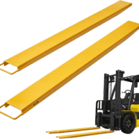 Forklift Extensions, 72 Inch Fork Extensions 4.5 Inch Width, Heavy Duty Fork Extensions for Forklifts, 1 Pair Forklift Extensions for Forklift Truck, Yellow