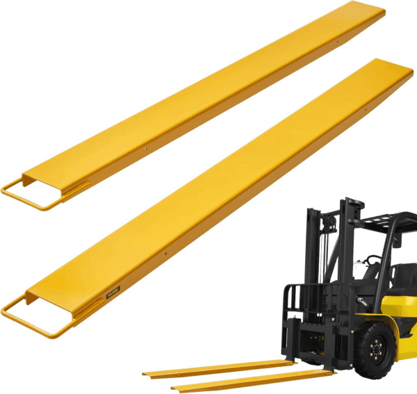 Forklift Extensions, 72 Inch Fork Extensions 4.5 Inch Width, Heavy Duty Fork Extensions for Forklifts, 1 Pair Forklift Extensions for Forklift Truck, Yellow