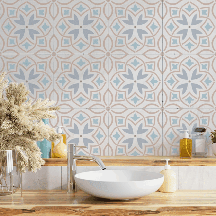 Reusable Tile Stencil 12X12Inch Large Floor Stencils for Painting Floors Wall Stencils for Painting Concrete Stencils for Patio Paint Stencils for Walls and Floors, Style 6 - Image 3