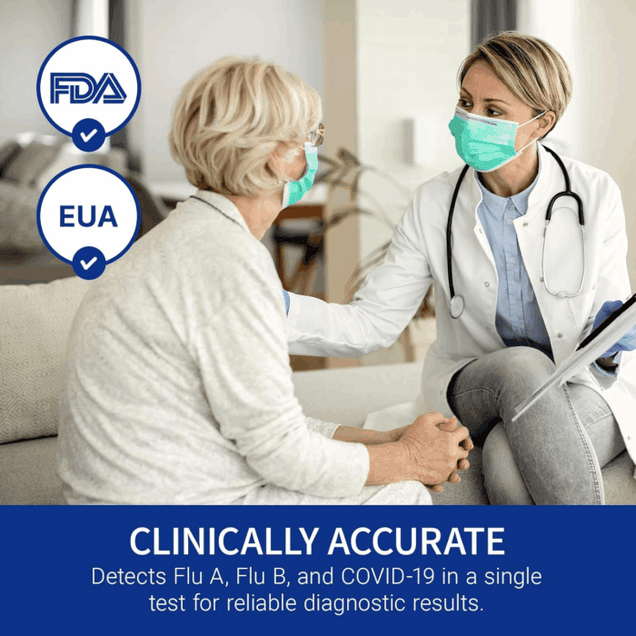 Tyfast 10 Mins Flu A/B & Covid 19 Multiplex Rapid Test, Results in 10 Minutes—Precision Skip the 15 Wait, FDA Authorized, at Home 3 in 1 Combo Kit, 5 Tests, Use-Friendly & No Discomfort - Image 5