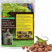 10LBS Expanded Clay Balls Terrarium Substrate for Reptiles - 100% Organic Lightweight Clay Pebbles Substrate Frogs False Bottom Substrate, Bioactive Terrarium Substrate for Drainage and Moisture