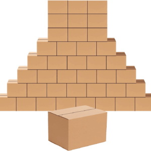 40 Pack 8X6X6 Inches Shipping Boxes Corrugated Cardboard Boxes for Packing, Moving, Mailing, Brown