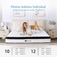Queen Mattress, 12 Inch Hybrid Queen Mattress in a Box, Memory Foam Mattress with Pocket Springs, Pressure Relief & Motion Isolation, Certipur-Us Certified, Medium Firm - Image 6