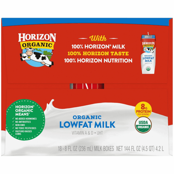 Shelf-Stable 1% Lowfat Milk Boxes, Plain, 8 Fl Oz, 18 Pack - Image 8
