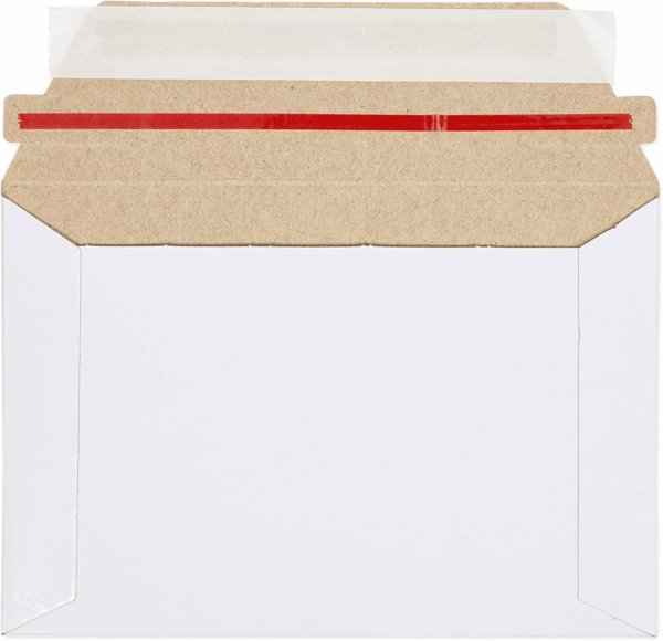 100 Pack 6.5 X 4.5 Rigid Mailers with Self Sealing Flap, Bulk Stay Flat Cardboard Envelopes for Shipping Postcards, Photos (White) - Image 8
