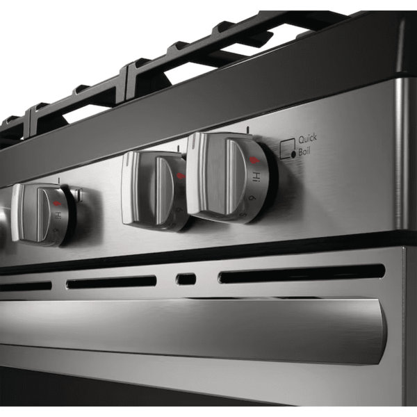 30-In 5 Burners 5.1-Cu Ft Air Fry Convection Oven Freestanding Natural Gas Range ( Stainless Steel ) - Image 6