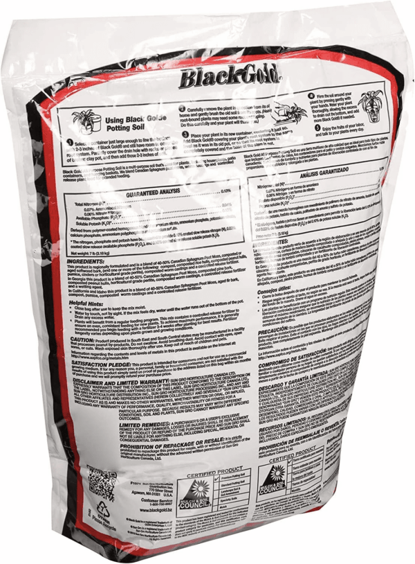 Sun Gro Horticulture 8-Quart  1310102 Purpose Potting Soil with Control, Brown/A - Image 2