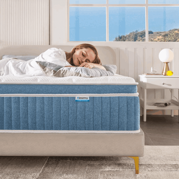 Full Mattress, 12 Inch Hybrid Mattress in a Box, Gel Memory Foam Mattress, Individually Wrapped Pocket Coils Innerspring Mattress, Support & Pressure Relief, Medium Firm Feel