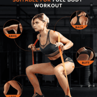 Pull up Assistance Bands - Set of 5 Resistance Heavy Duty Workout Exercise Stretch Fitness Bands Assist Set for Body, Instruction Guide and Carry Bag Included - Image 5