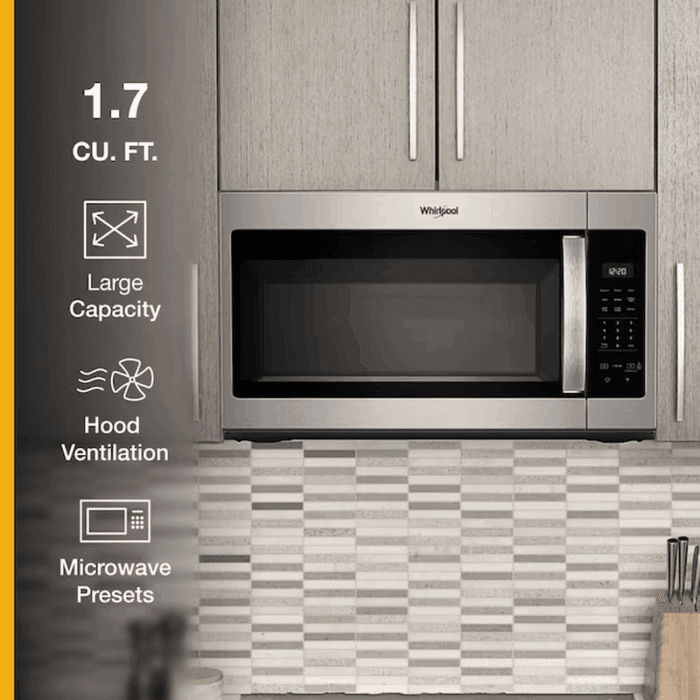 1.7-Cu Ft 29.94-In Over-The-Range Microwave ( Fingerprint Resistant Stainless Steel ) - Image 4