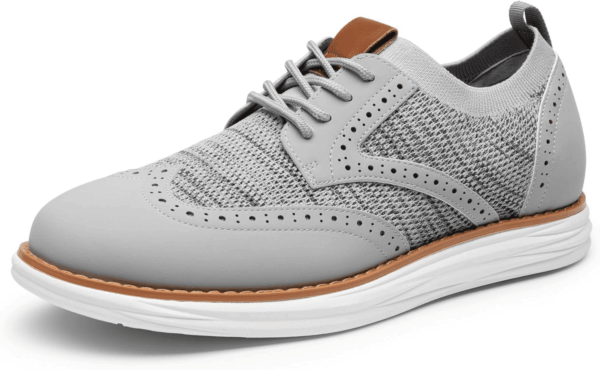 Men'S Knitflex Smartcraft Mesh Oxfords Sneakers Casual Dress Lace-Up Lightweight Walking Shoes