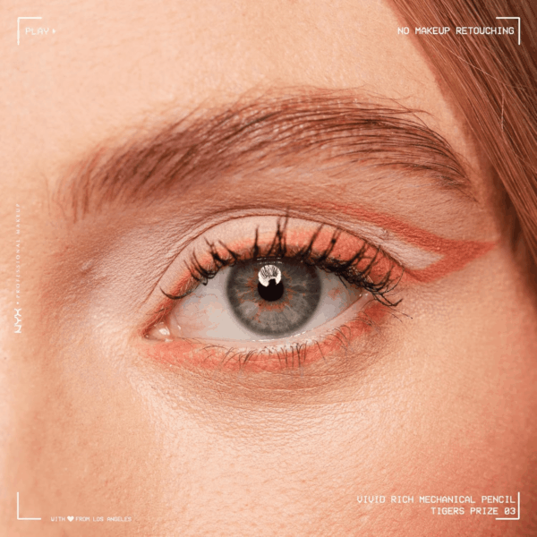 Mechanical Eye Pencil, Vivid Rich Mechanical, Creamy Retractable Eyeliner - Tigers Prize, Cork Orange Eyeliner - Image 2