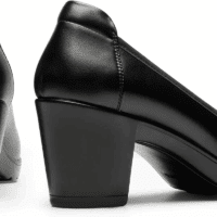 Women'S Chunky Closed Toe Low Block Heels Work Pumps Comfortable round Toe Dress Wedding Shoes - Image 7