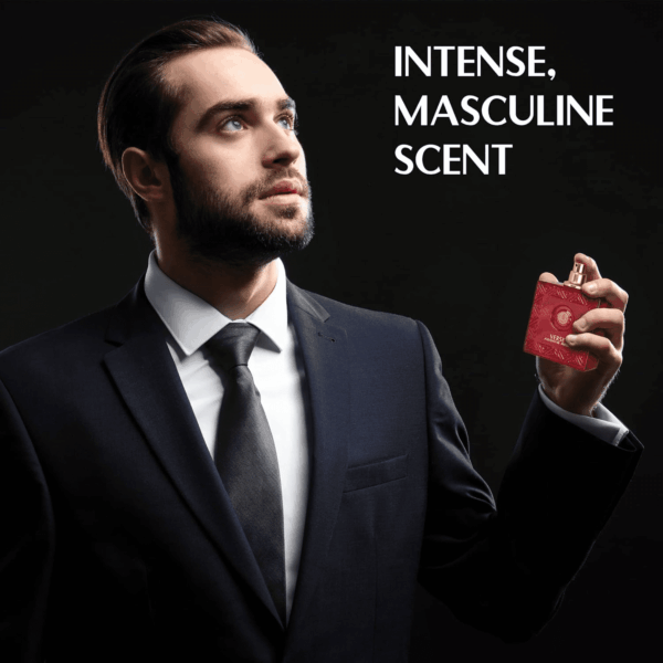 Verse Adonis Red for Men - 100Ml Eau De Parfum Spray - Fruity Warm & Floral Fragrance Smell Fresh All Day Long Lasting Includes  Carrying Pouch Gift for All Occasions - Image 4