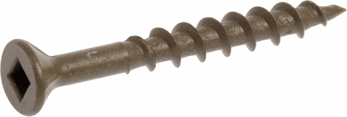48272 8 X 1-3/4-Inch Flat Head Square Drive Deck Screw, Brown, 500-Pack,Ceramic