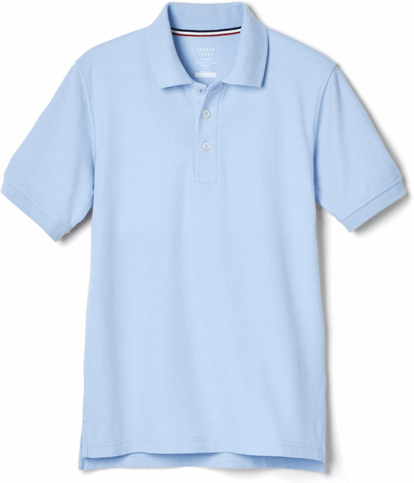 Boys Short Sleeve Pique Polo Uniform Shirt (Standard & Husky)